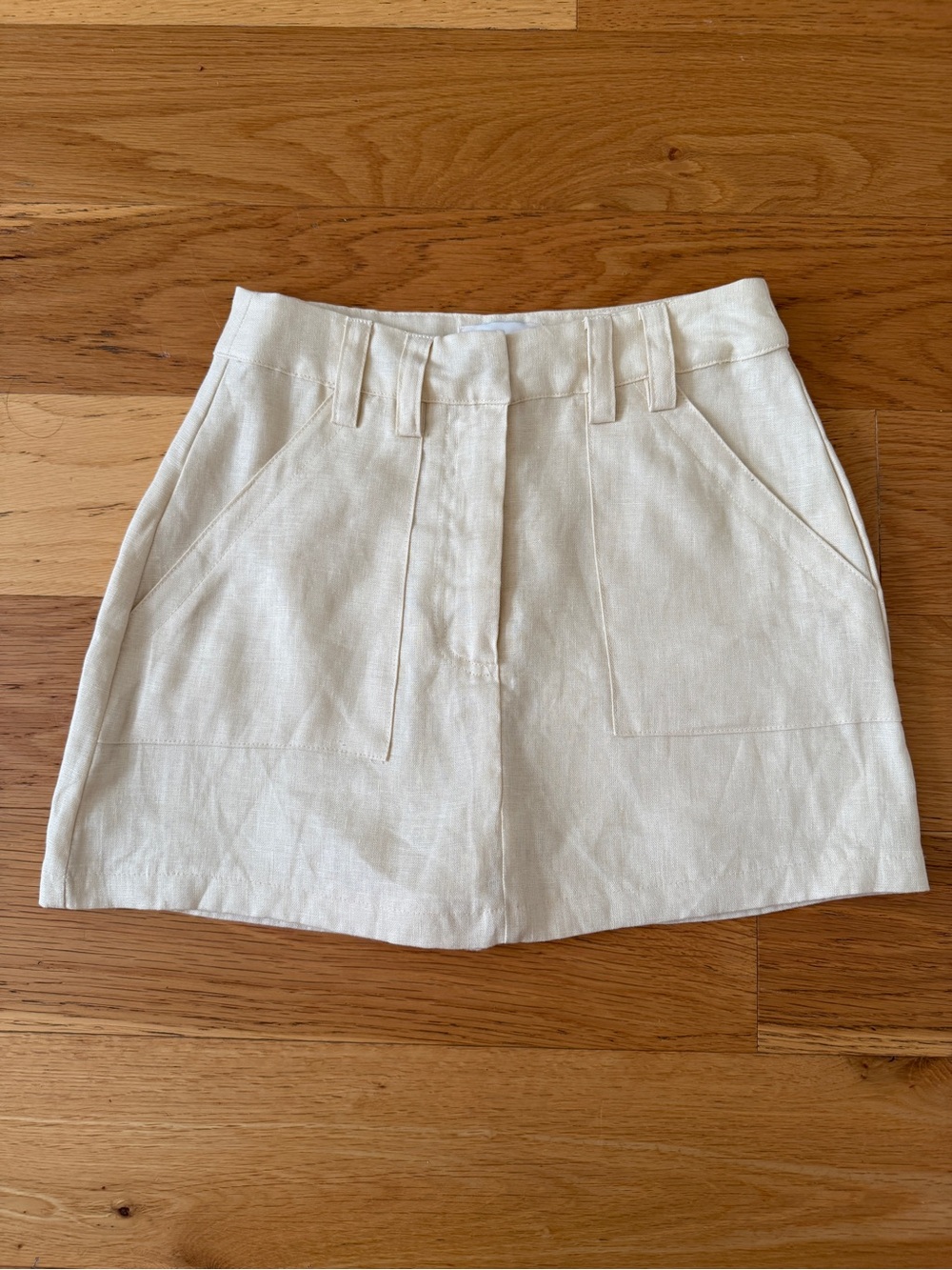 DISSH Utility Skort - Yellow Linen - US size 4
